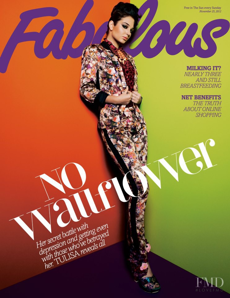 Tulisa featured on the Fabulous cover from November 2012