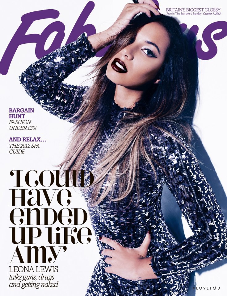 Leona Lewis featured on the Fabulous cover from October 2012