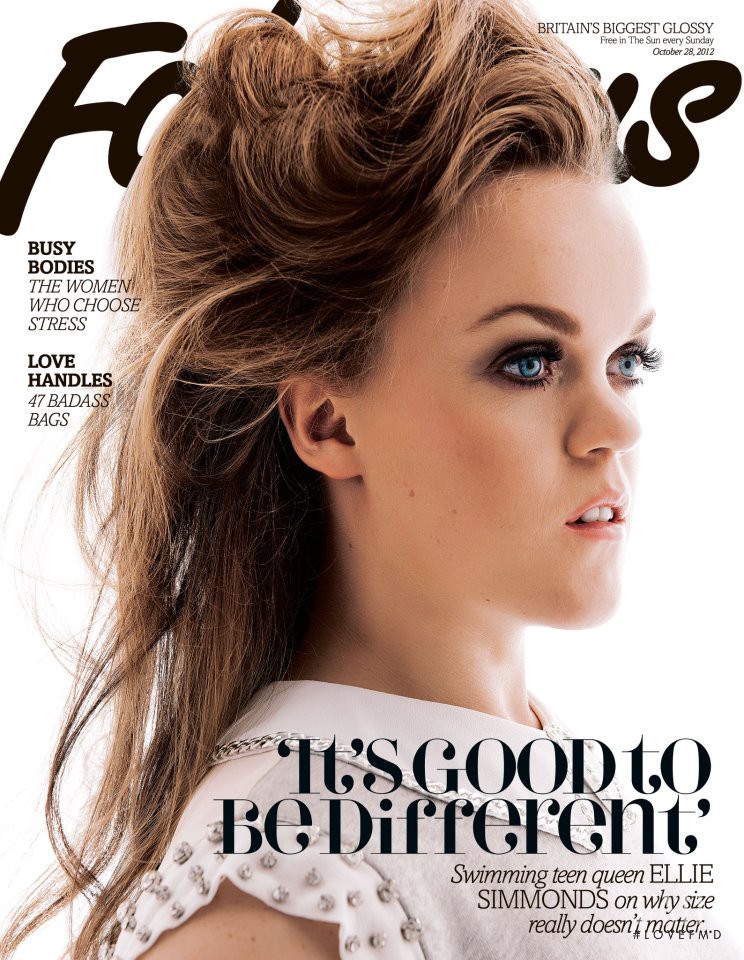 Ellie Simmonds featured on the Fabulous cover from October 2012