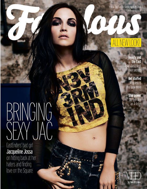 Jacqueline Jossa featured on the Fabulous cover from April 2013