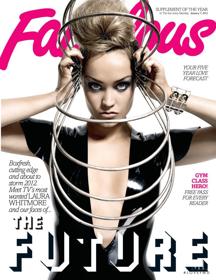 Laura Whitmore featured on the Fabulous cover from January 2013