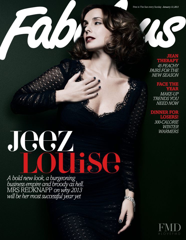 Mrs Redknapp featured on the Fabulous cover from January 2013