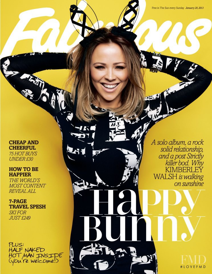 Kimberley Walsh featured on the Fabulous cover from January 2013