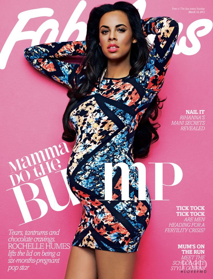Rochelle Humes featured on the Fabulous cover from March 2013