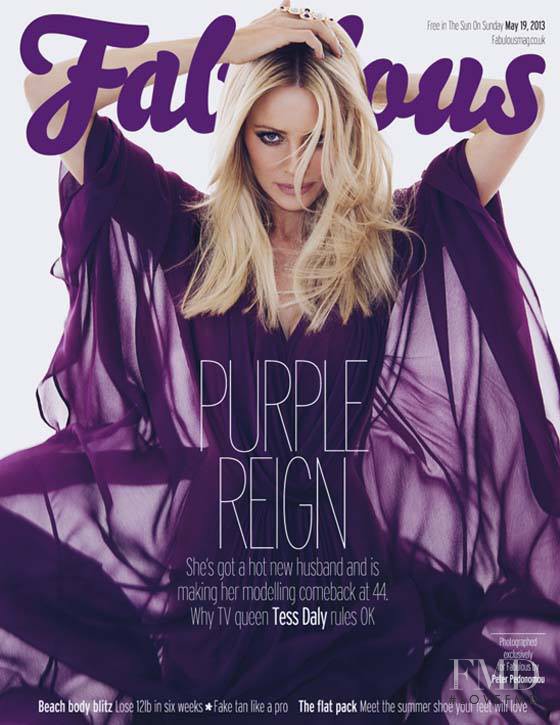 Tess Daly featured on the Fabulous cover from May 2013