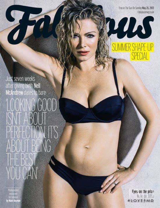 Nell McAndrew featured on the Fabulous cover from May 2013