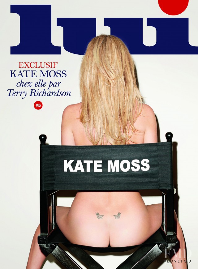 Kate Moss featured on the Lui France cover from March 2014