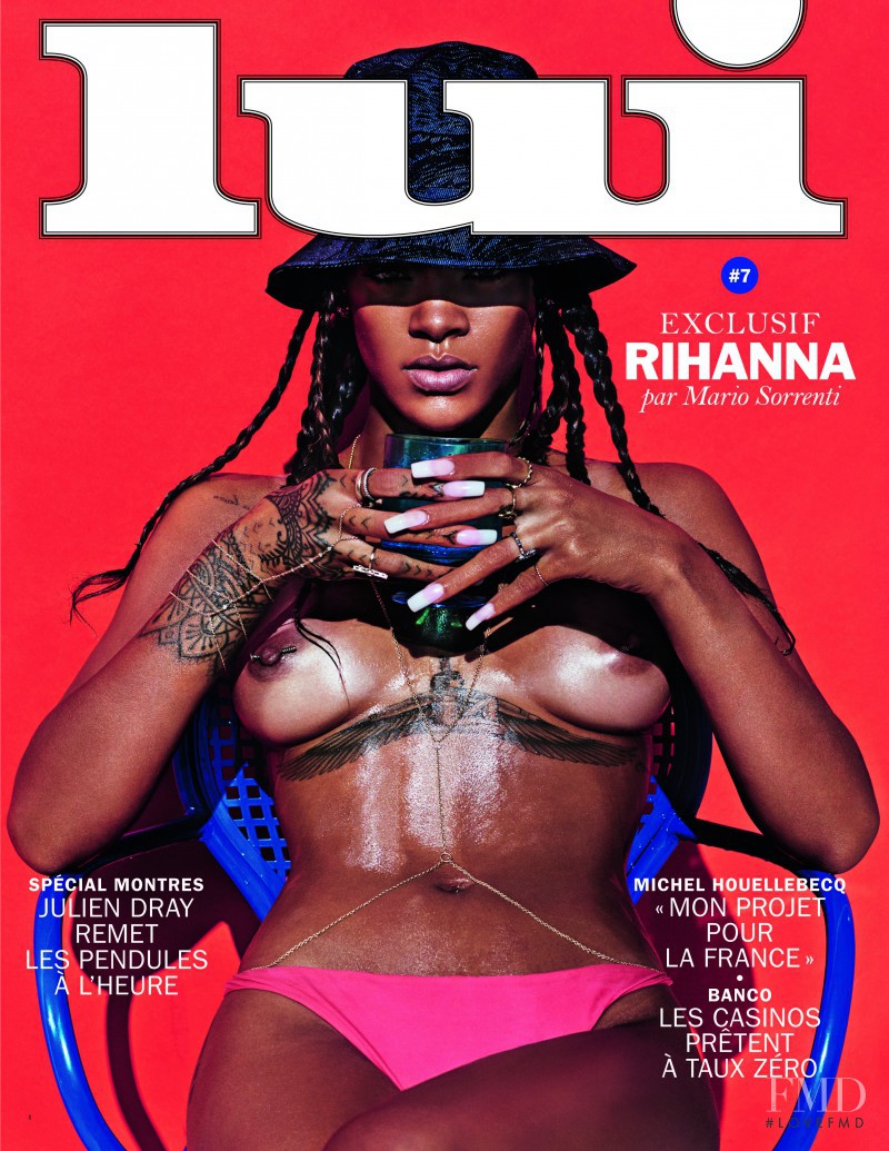 Rihanna featured on the Lui France cover from May 2014