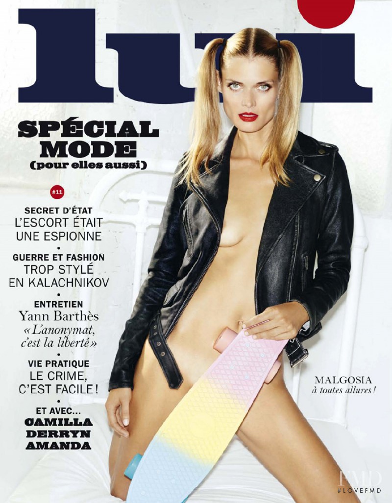 Malgosia Bela featured on the Lui France cover from October 2014
