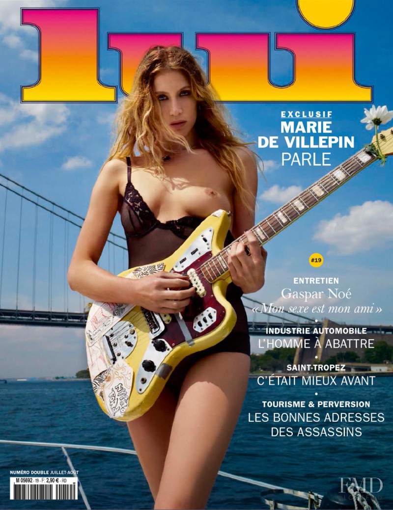 Marie de Villepin featured on the Lui France cover from August 2015