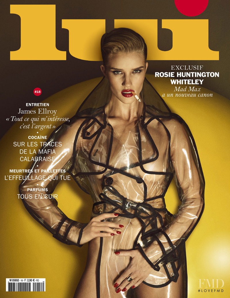 Rosie Huntington-Whiteley featured on the Lui France cover from June 2015