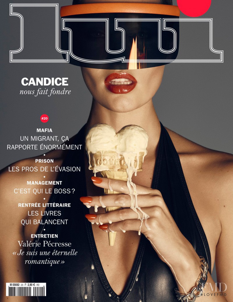 Candice Swanepoel featured on the Lui France cover from September 2015