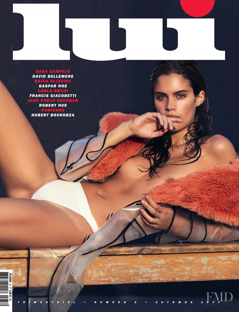 Sara Sampaio featured on the Lui France cover from October 2017