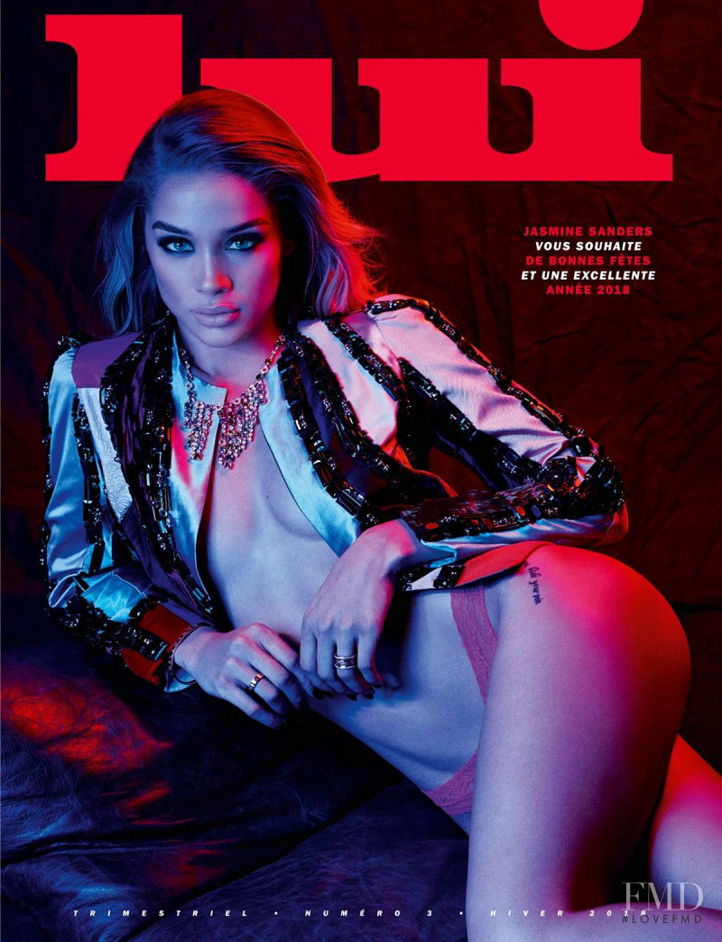 Jasmine Sanders featured on the Lui France cover from January 2018