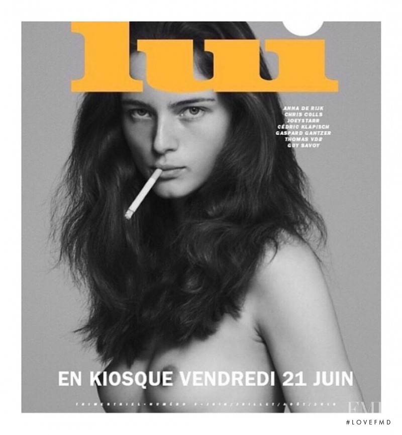 Anna de Rijk featured on the Lui France cover from June 2019