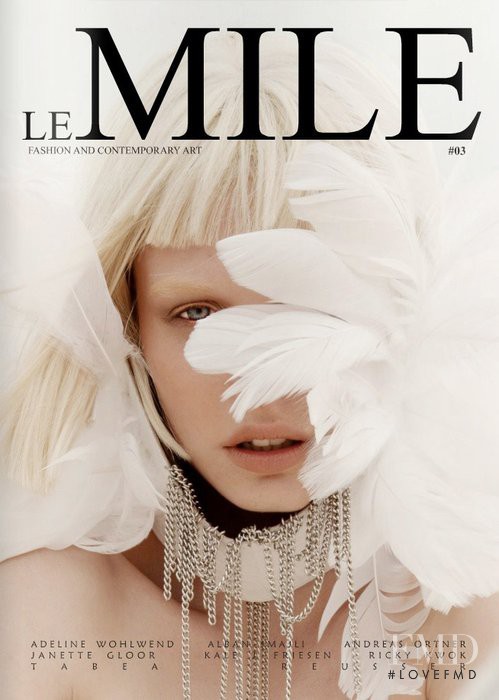 Lucia Spodniakova featured on the Le Mile Magazine cover from June 2012