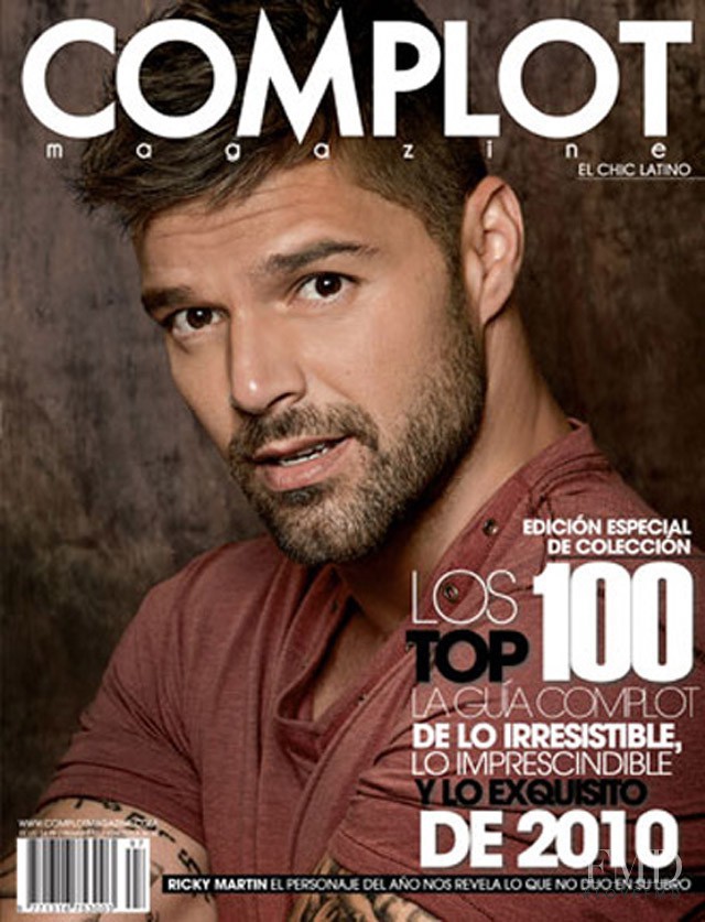 Ricky Martin featured on the Complot Magazine cover from January 2011