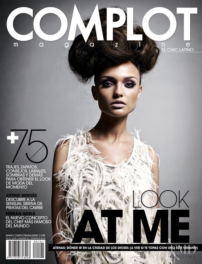 Vika Mostovnikova featured on the Complot Magazine cover from May 2011