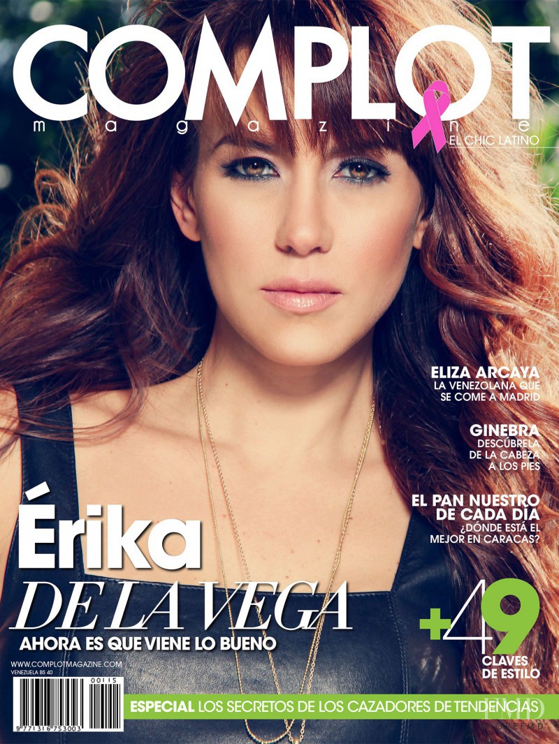 Erika de la Vega featured on the Complot Magazine cover from October 2012