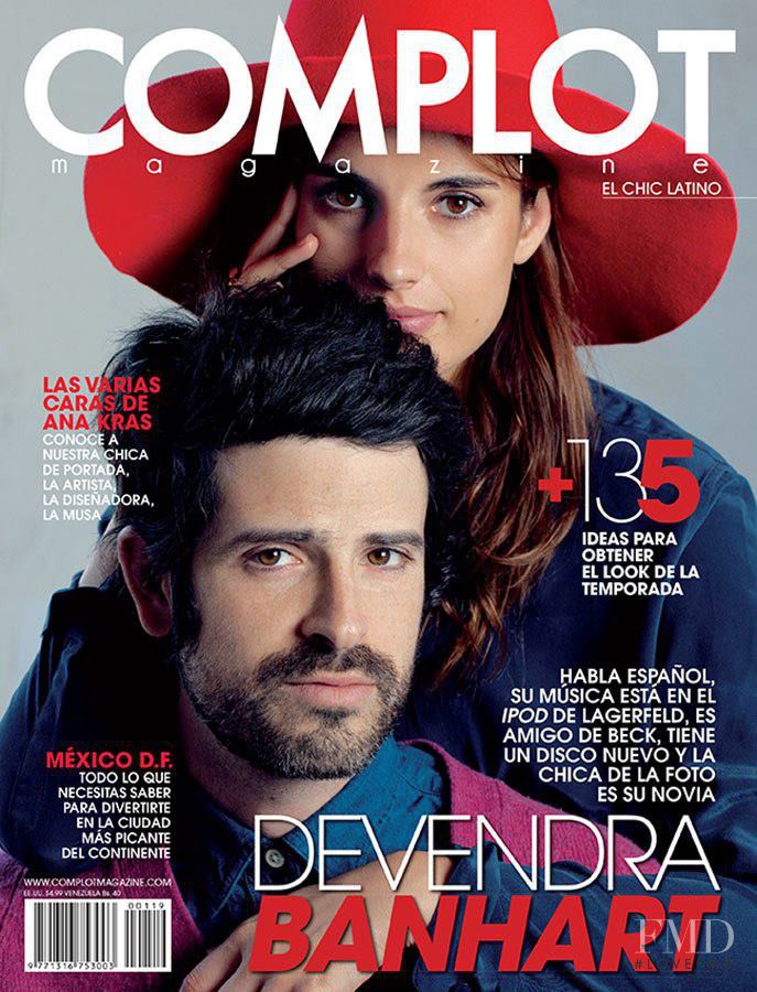 Ana Kras featured on the Complot Magazine cover from April 2013