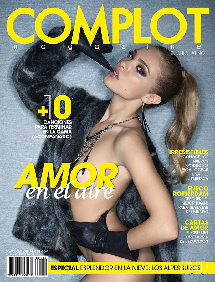 Kristy Goretskaya featured on the Complot Magazine cover from March 2013