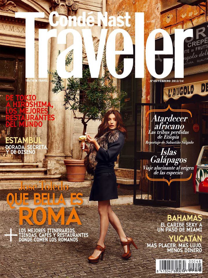 Jose Toledo featured on the Condé Nast Traveler Spain cover from February 2012