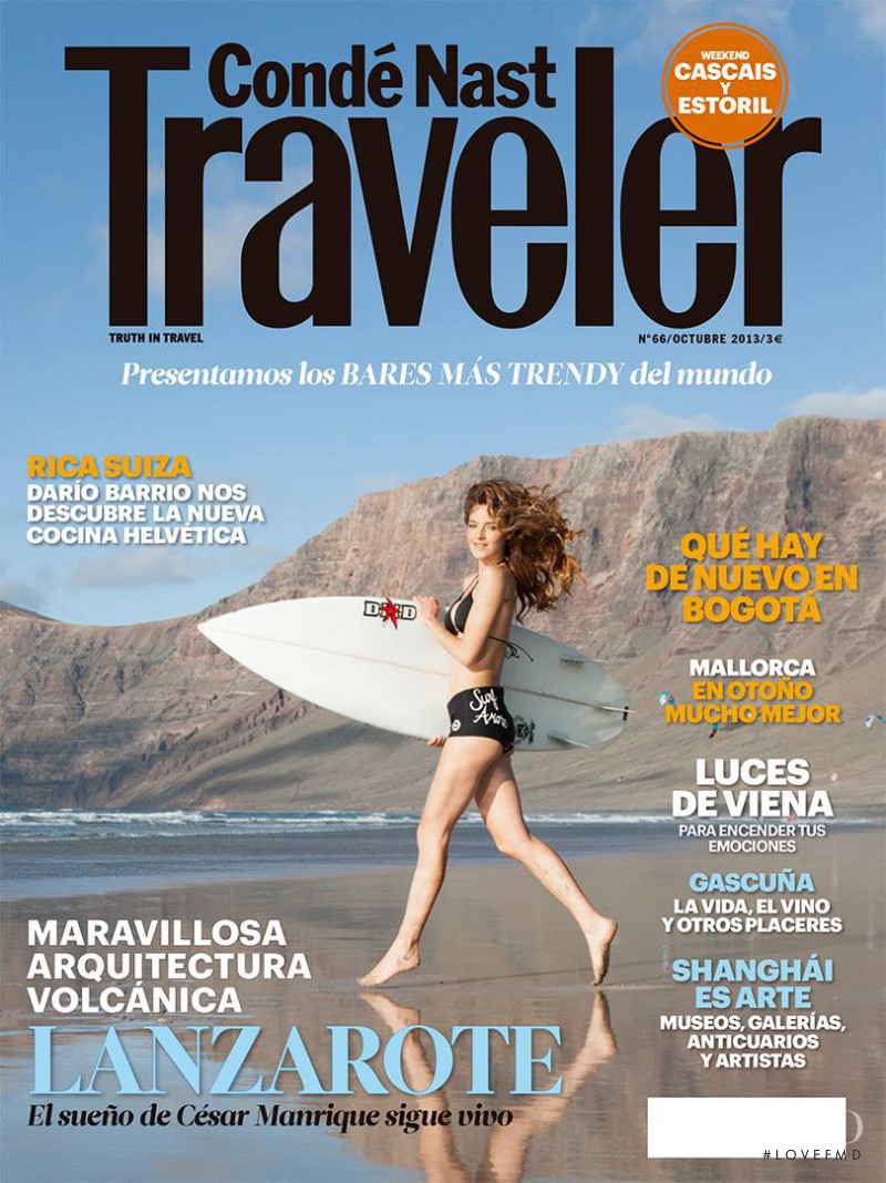 Aida Artiles featured on the Condé Nast Traveler Spain cover from October 2013