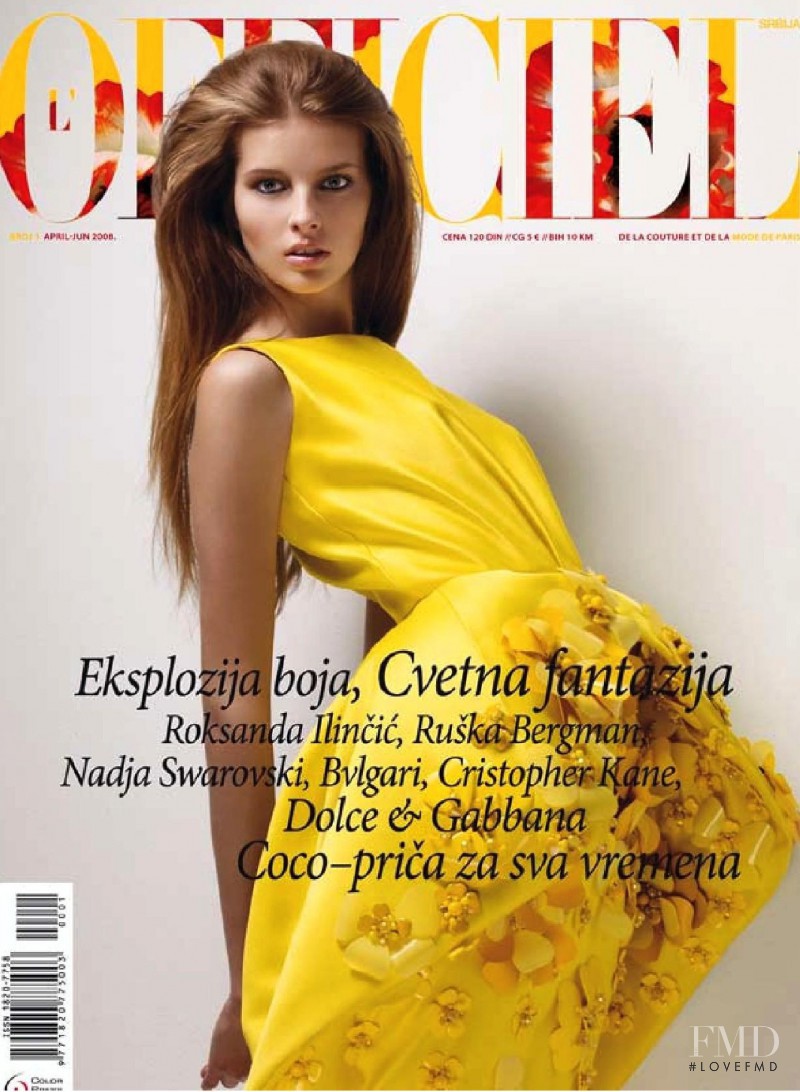  featured on the L\'Officiel Serbia cover from April 2008