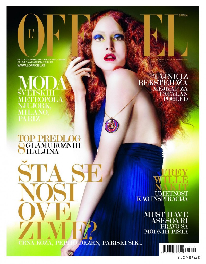  featured on the L\'Officiel Serbia cover from December 2009