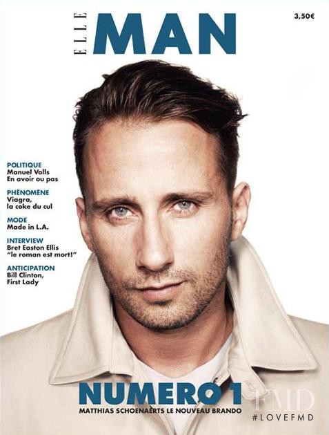 Matthias Schoenaerts featured on the Elle Man France cover from October 2013