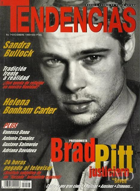 Brad Pitt featured on the TenMag cover from December 1995