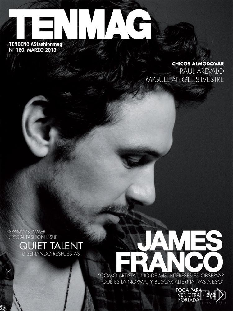 James Franco featured on the TenMag cover from March 2013