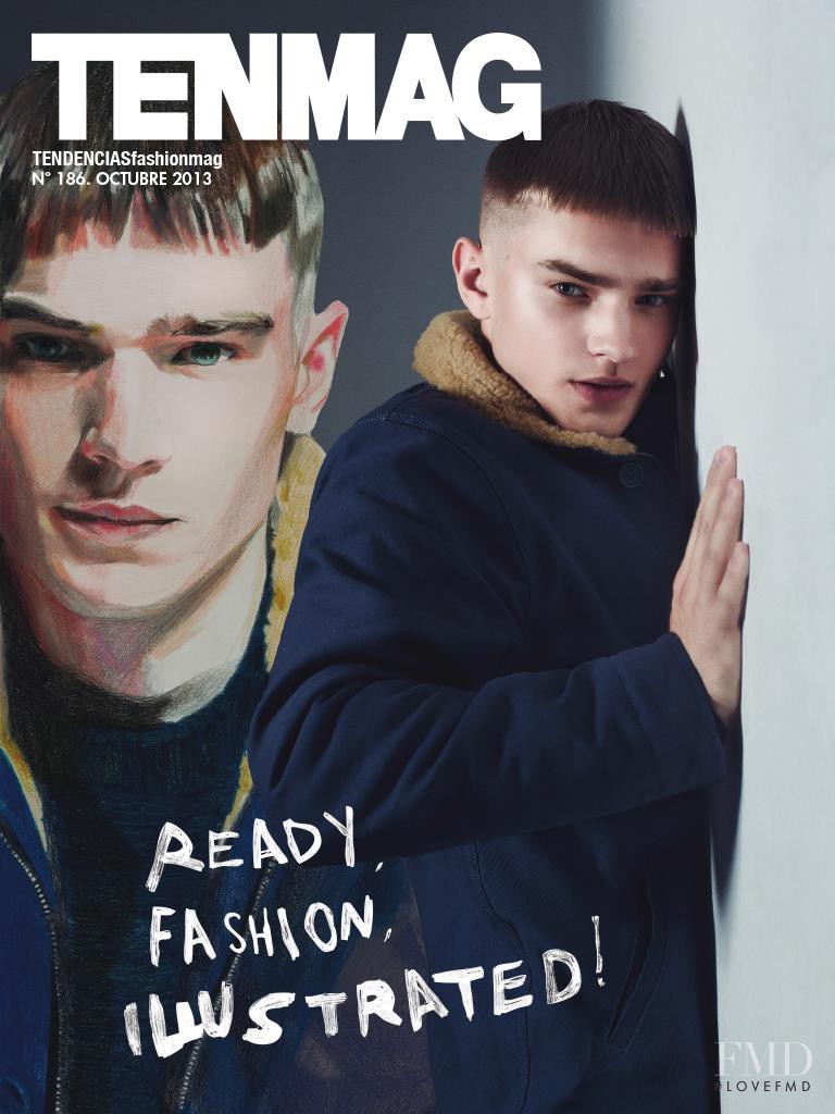 Bo Develius featured on the TenMag cover from October 2013