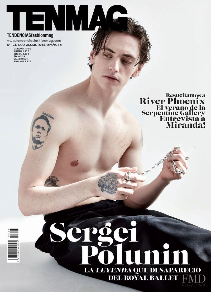 Sergei Polunin featured on the TenMag cover from July 2014