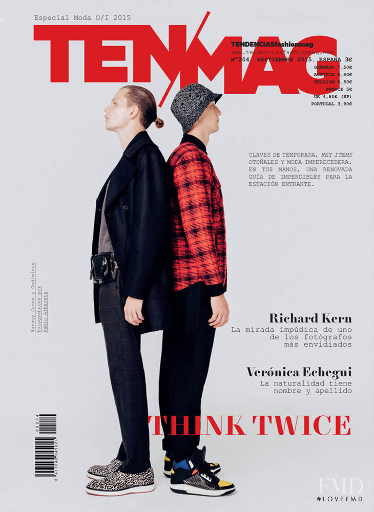 Gediminas Mazelis, Harvey James featured on the TenMag cover from September 2015