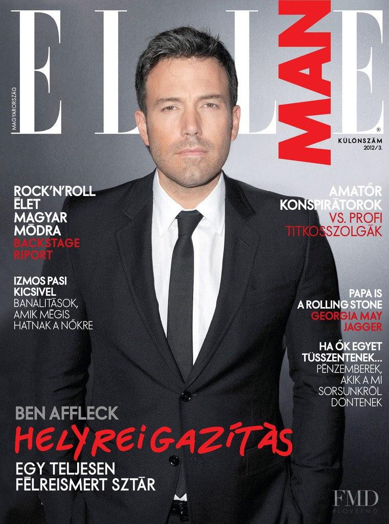 Ben Affleck featured on the Elle Man Hungary cover from March 2013