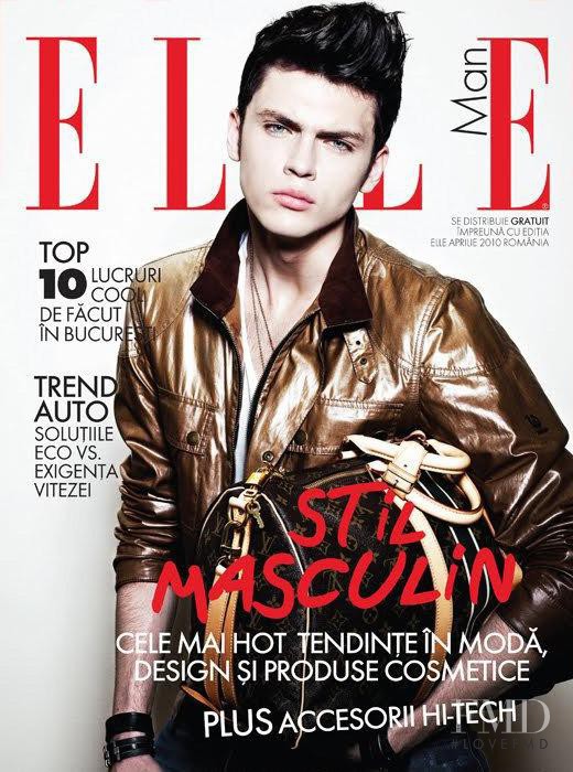 Silviu Tolu featured on the Elle Man Romania cover from April 2010