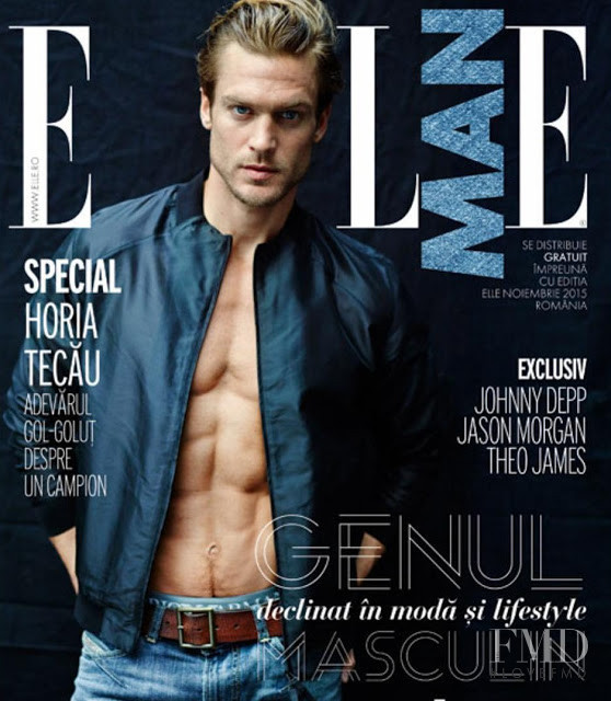 Jason Morgan featured on the Elle Man Romania cover from November 2015