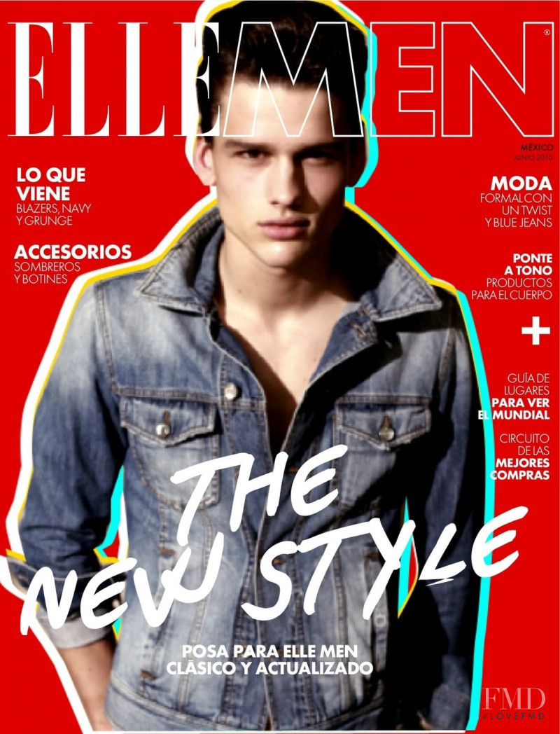 Simon Nessman featured on the Elle Man Mexico cover from June 2010