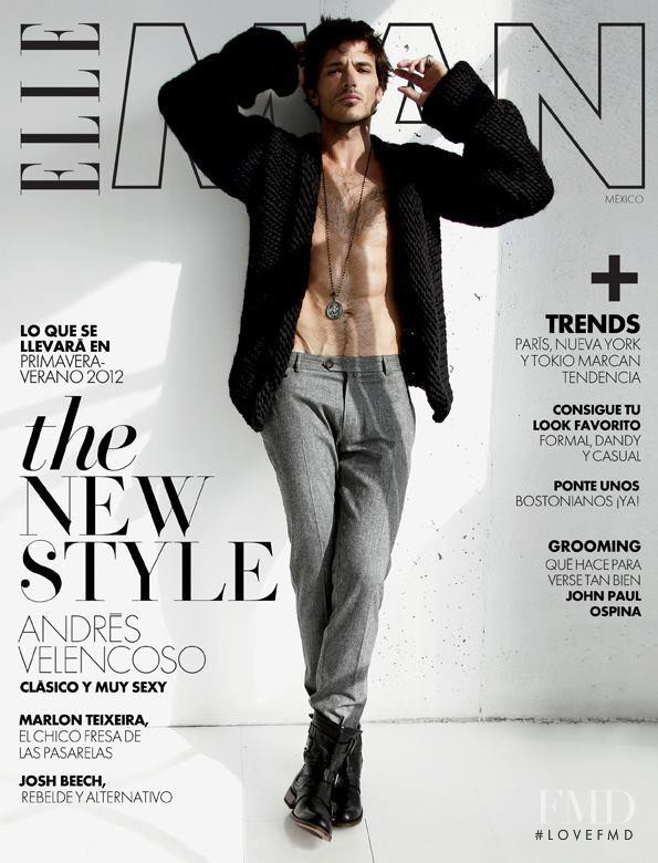 Andrés Velencoso featured on the Elle Man Mexico cover from November 2011