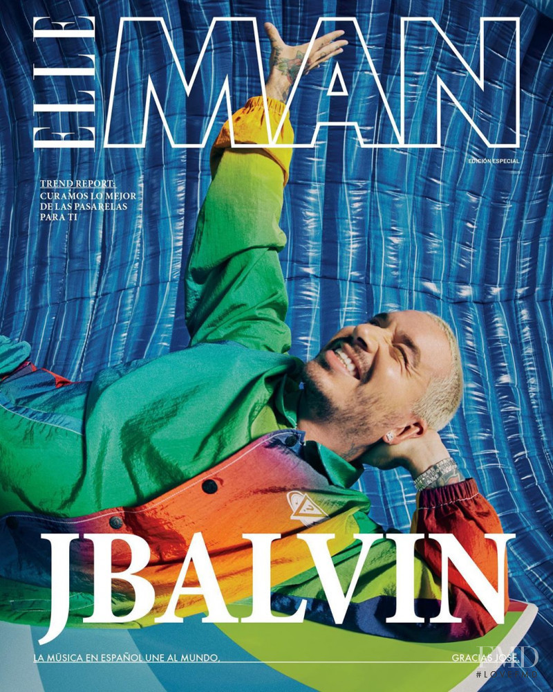 J Balvin featured on the Elle Man Mexico cover from June 2020