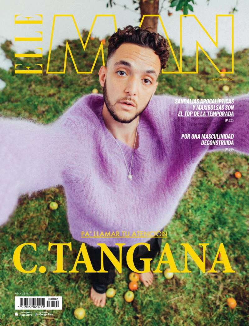 C. Tangana featured on the Elle Man Mexico cover from September 2021