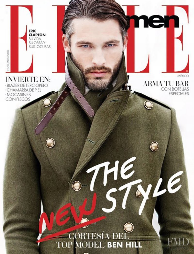 Ben Hill featured on the Elle Man Mexico cover from November 2010