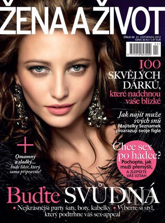 Noot Seear featured on the Zena a zivot cover from November 2012
