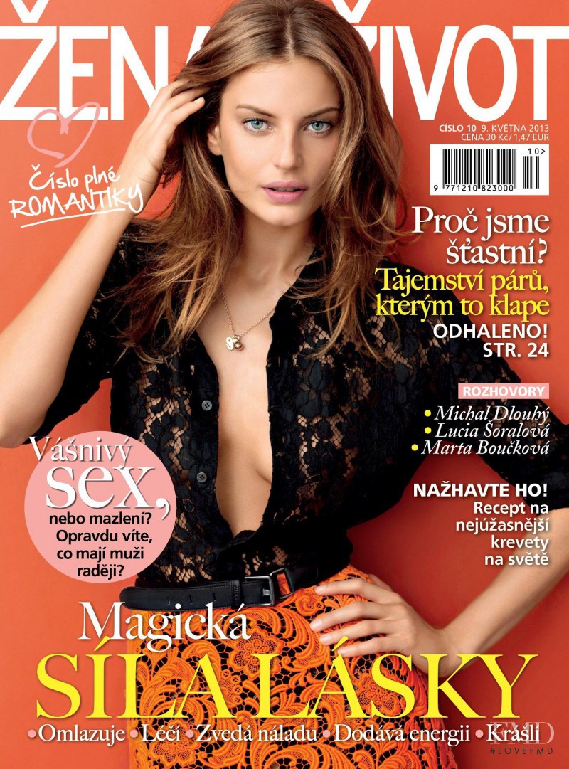 Reka Ebergenyi featured on the Zena a zivot cover from May 2013