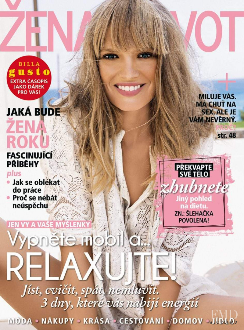 Kristina Krajcirova featured on the Zena a zivot cover from September 2015