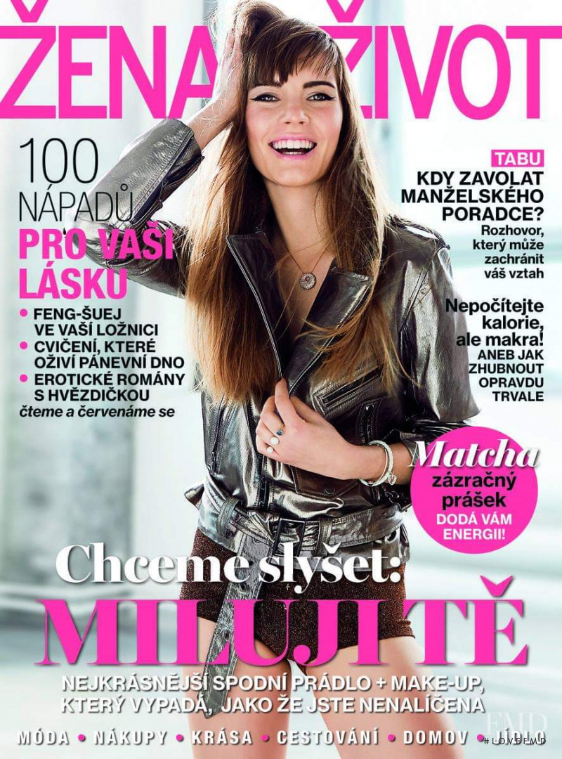 Katerina Majerova featured on the Zena a zivot cover from February 2017