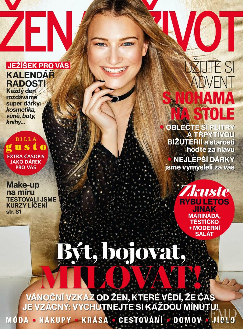 Katerina Kasanova featured on the Zena a zivot cover from November 2017