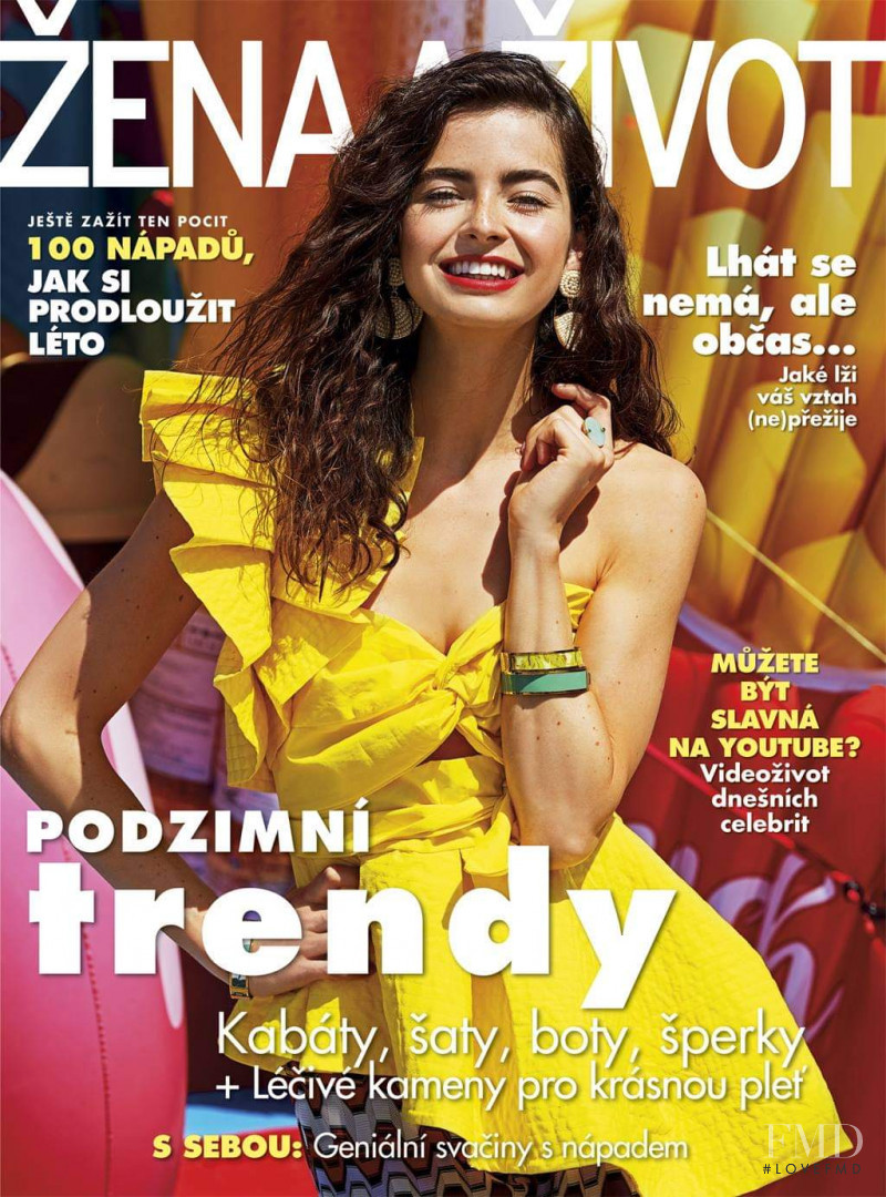 Zdenka K. featured on the Zena a zivot cover from August 2018
