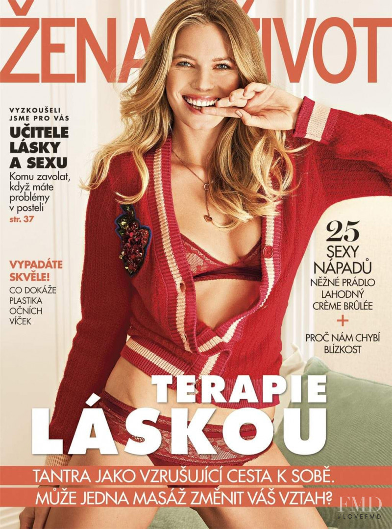 Veronika Krajplova featured on the Zena a zivot cover from February 2019